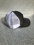 Gray with White Mesh Trucker Style Diamond Patch Hat - Ice Life Hockey