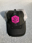 Ladies Distressed Black Trucker Style Patch Hat - Ice Life Hockey