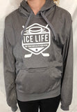 Gray Ice Life Logo Tailgate Hoodie- Men's - Ice Life Hockey