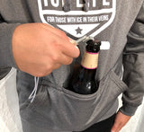 Gray Ice Life Logo Tailgate Hoodie- Men's - Ice Life Hockey