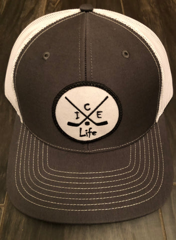 Ice Life Trucker Style Patch Hat-Click for color selection - Ice Life Hockey