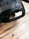 Black Mesh with Circle Patch Hat - Ice Life Hockey