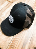 Black Mesh with Circle Patch Hat - Ice Life Hockey